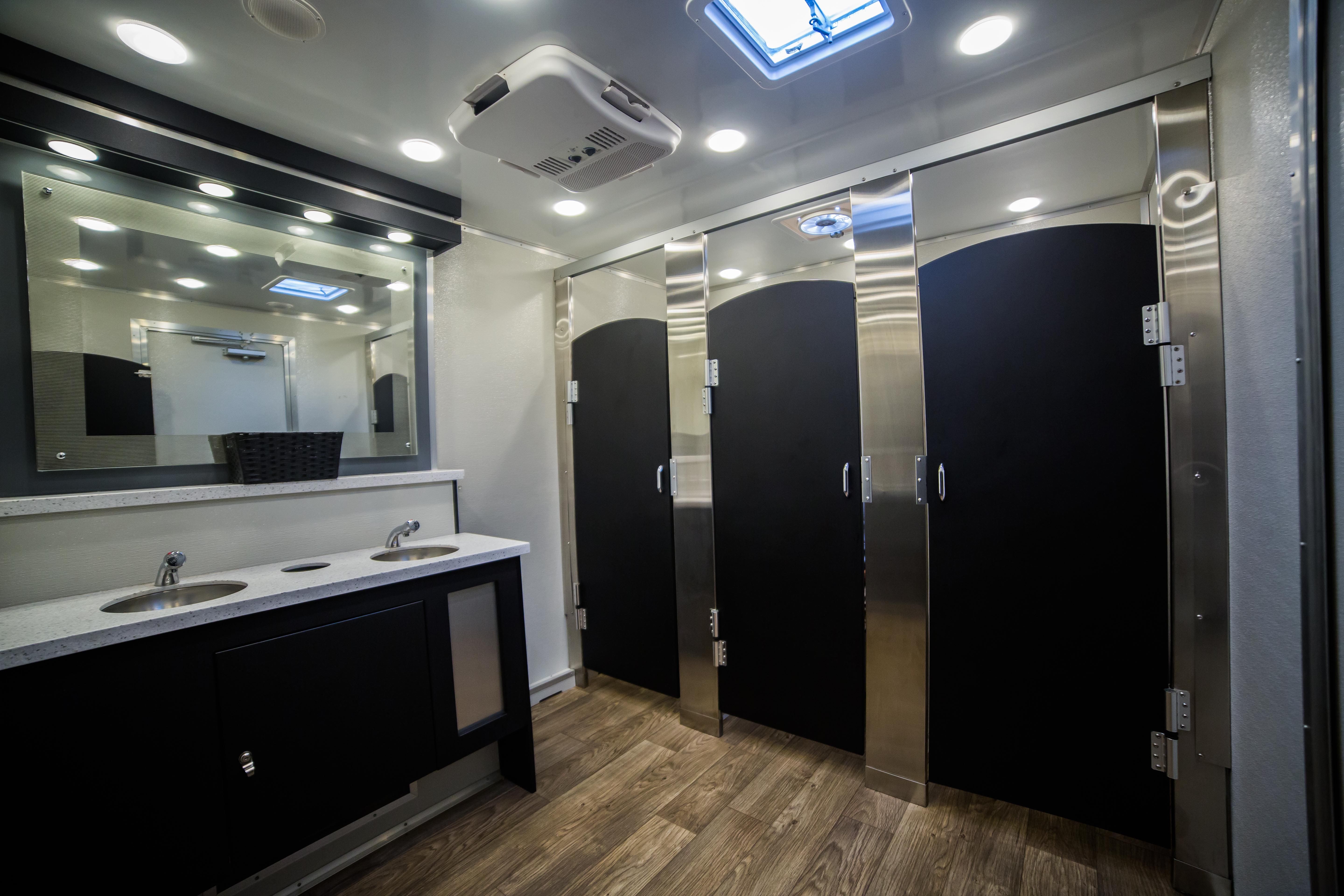 Gold Luxury Restroom Trailers Luxury Portable Restrooms United Site Services